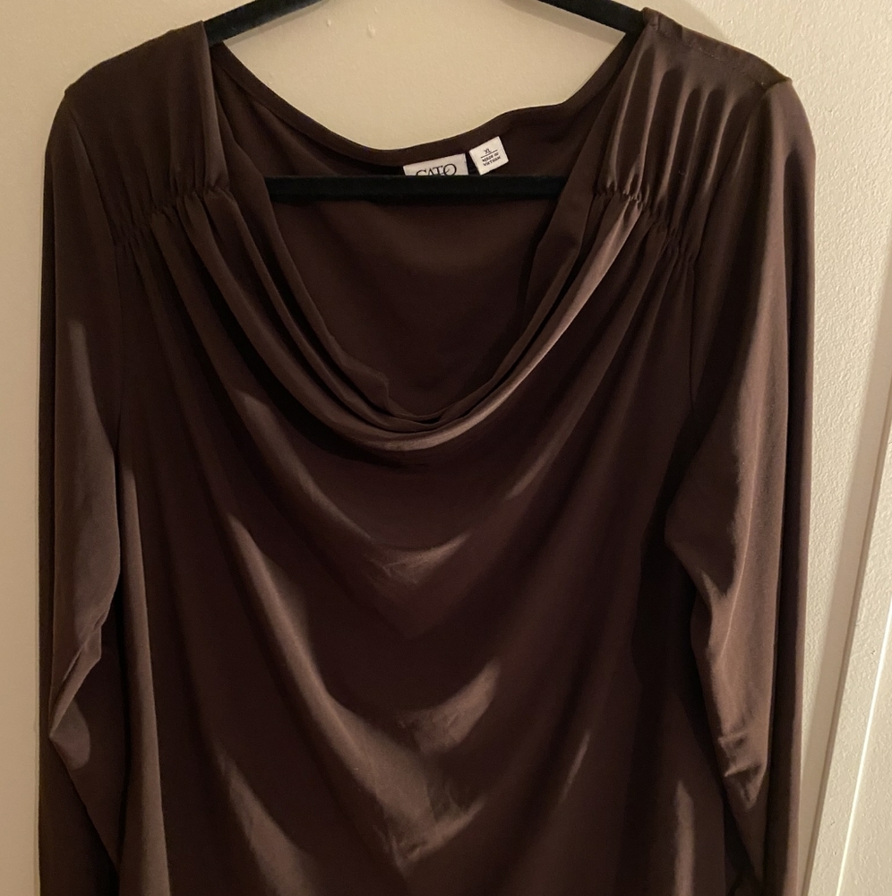 Cato drape blouse